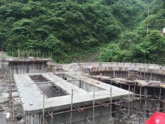 雅安300T/D污水处理池修建中